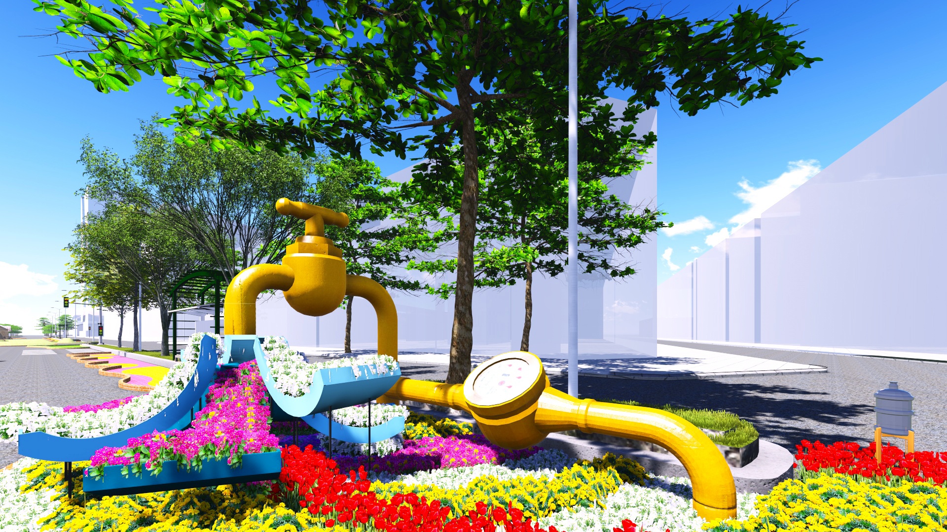 Bên cạnh đó, đường hoa năm nay cũng sẽ dành một góc riêng để trưng bày các hiện vật biển đảo thể hiện chủ quyền biển đảo.