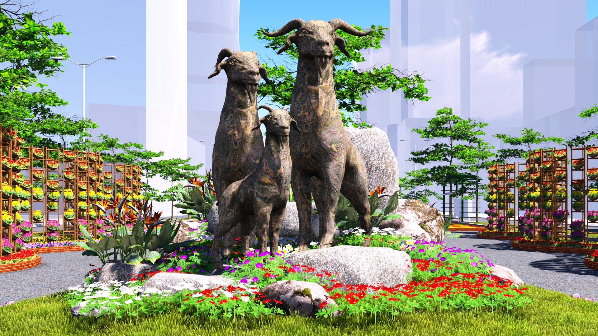 Nhung chu de cao 3 m o duong hoa Tet Sai Gon hinh anh