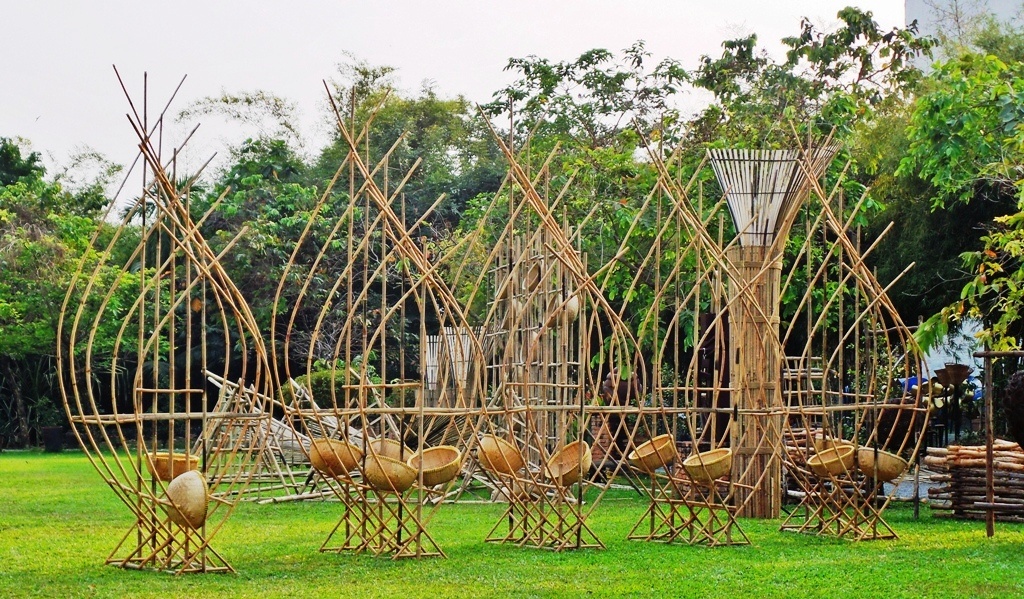 Những tiểu cảnh đường hoa Ất Mùi cũng đã hoàn thiện chờ ngày chở đi lắp đặt.