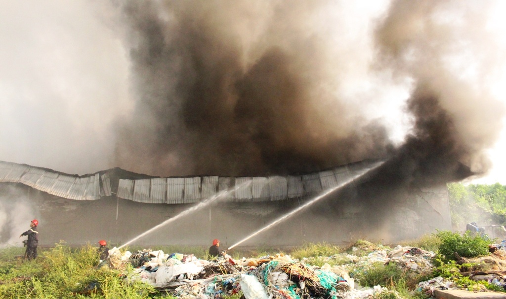 Hiện trường vụ hỏa hoạn.