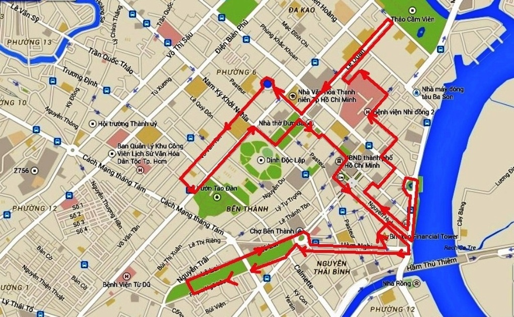 Xe dien di qua 30 tuyen duong o trung tam Sai Gon hinh anh