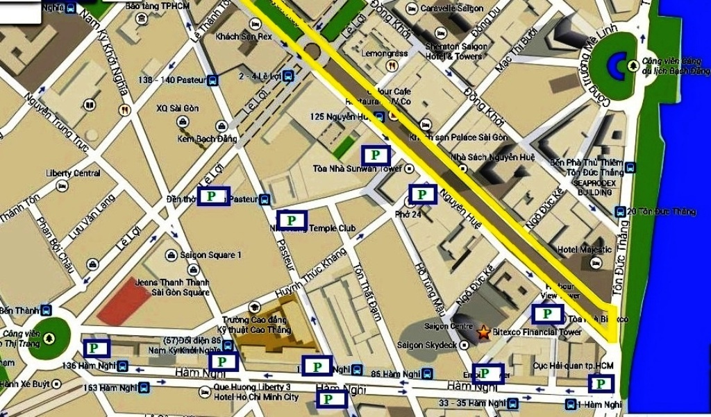 Các điểm giữ xe 