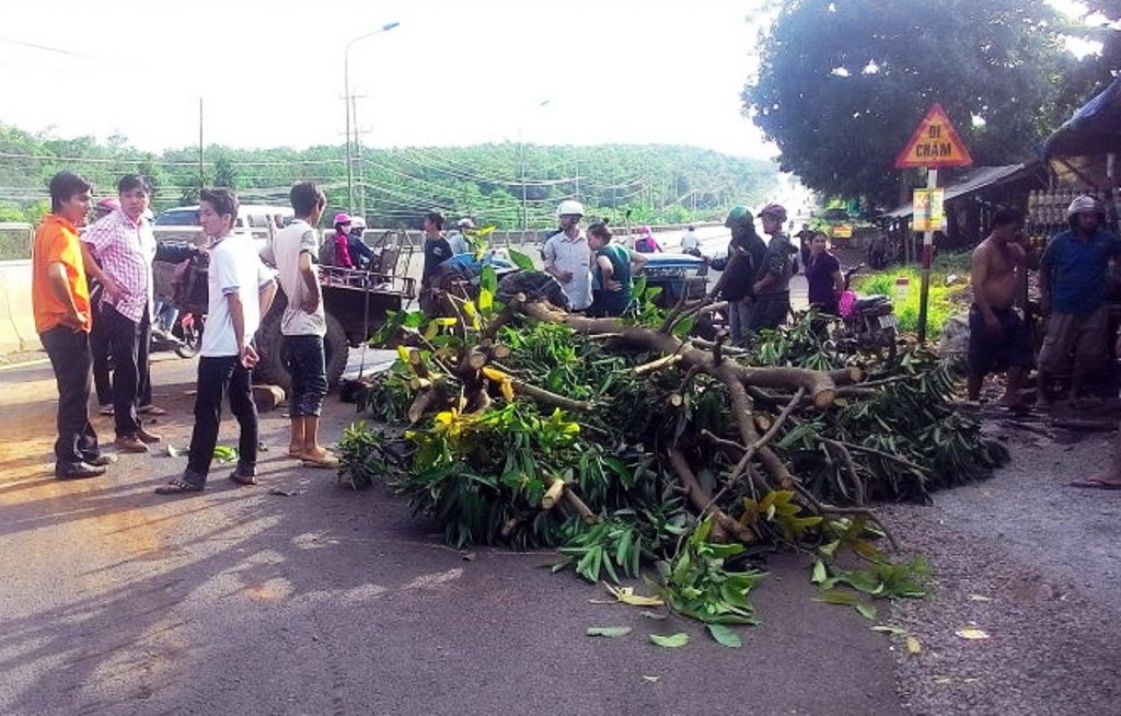 Hiện trường vụ tại nạn.