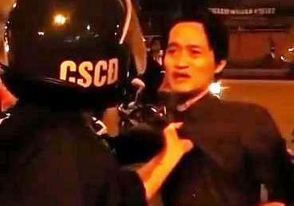 Xac minh clip canh sat co dong tum co ao nguoi dan hinh anh