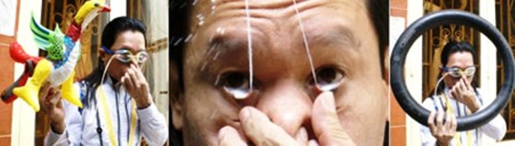 Một số màn biểu diễn với đôi mắt của ông Diệu.