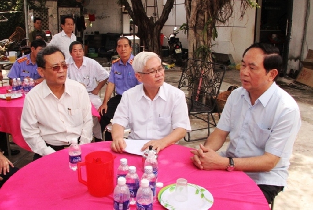 Bộ trưởng Bộ Công an Trần Đại Quang chỉ đạo công tác điều tra vụ thảm sát.