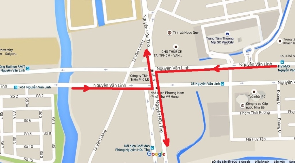 Dieu chinh giao thong nhieu tuyen duong o Sai Gon hinh anh