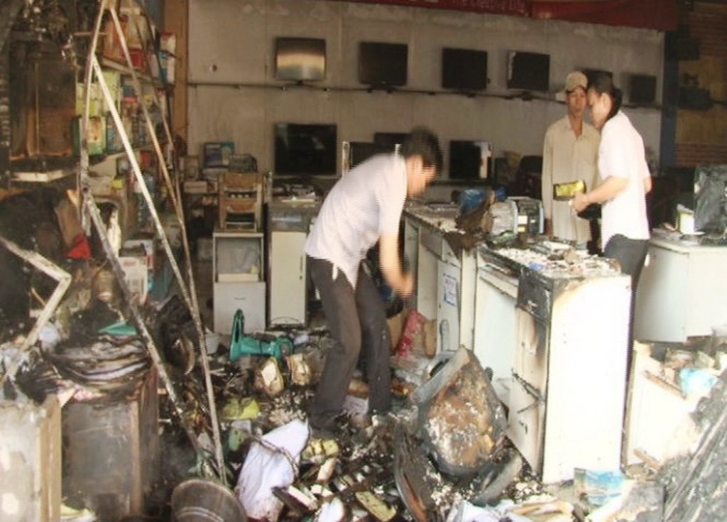 Chay trung tam mua sam o Sa Dec hinh anh