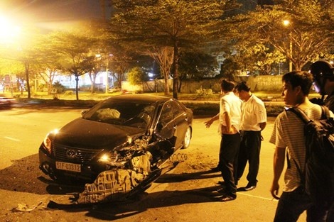 Hiện trường vụ tai nạn.