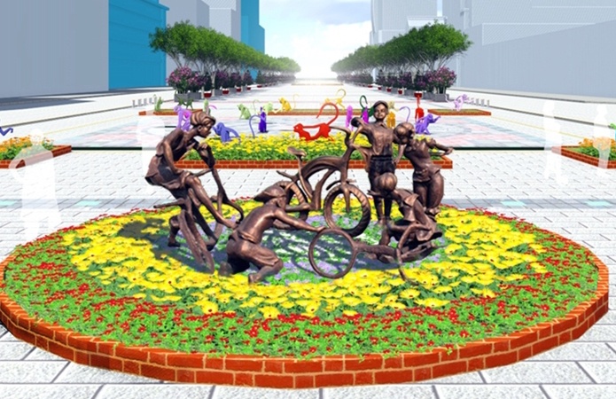 5 tac pham dieu khac o duong hoa Tet Sai Gon hinh anh