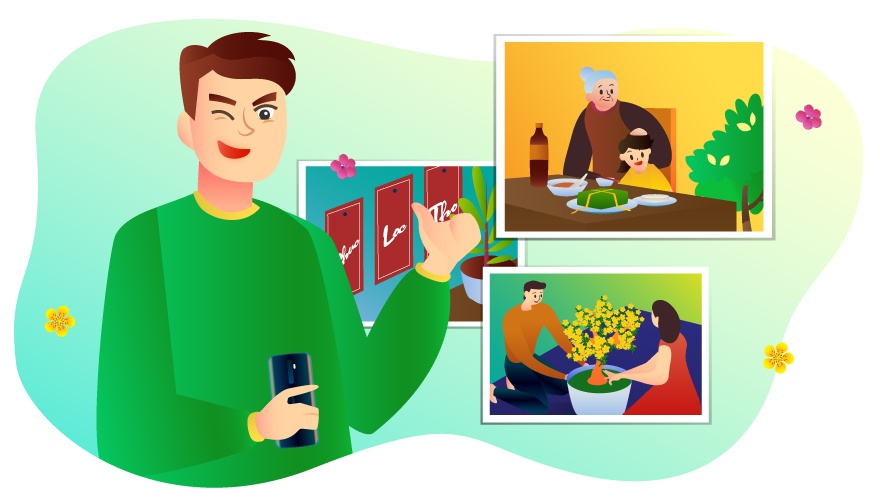 ve nha don Tet anh 1