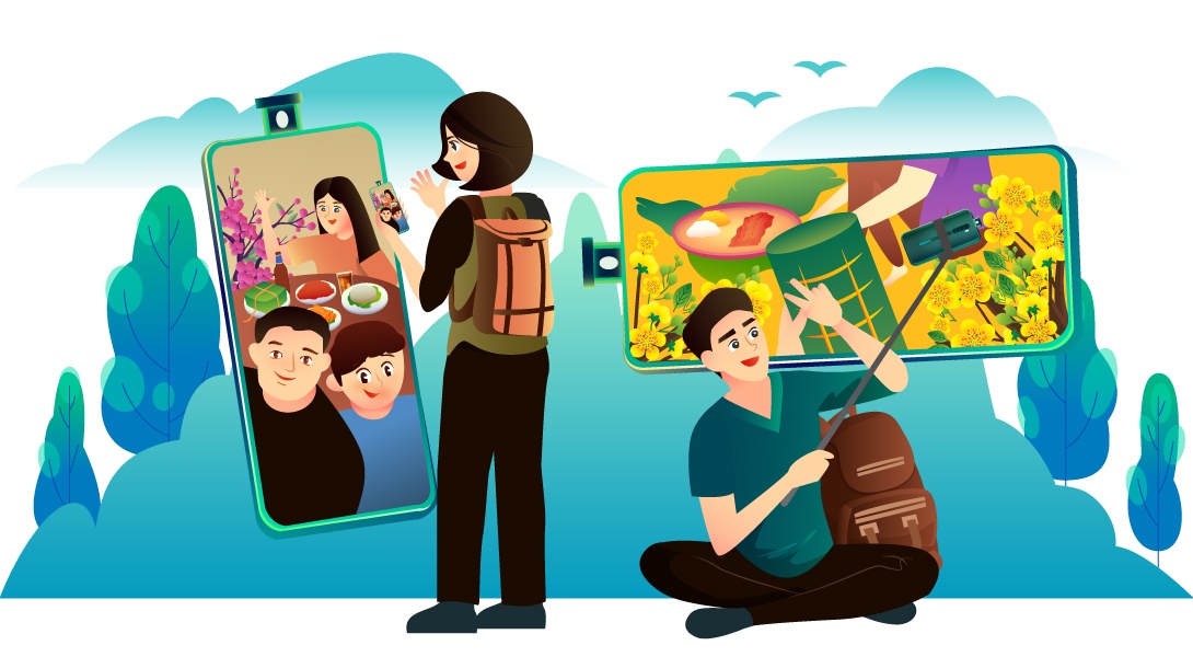 ve nha don Tet anh 1