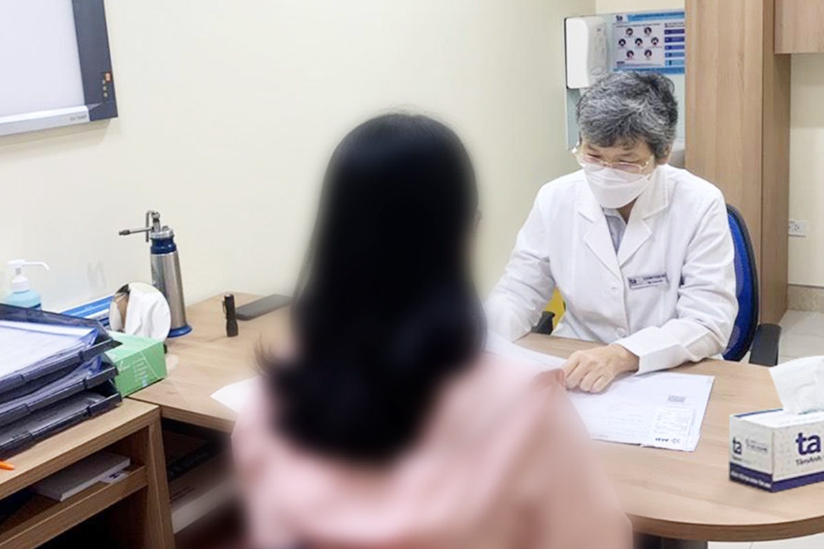 Benh nhan bi sung mu va noi u cung sau tiem thuoc tieu mo bung hinh anh