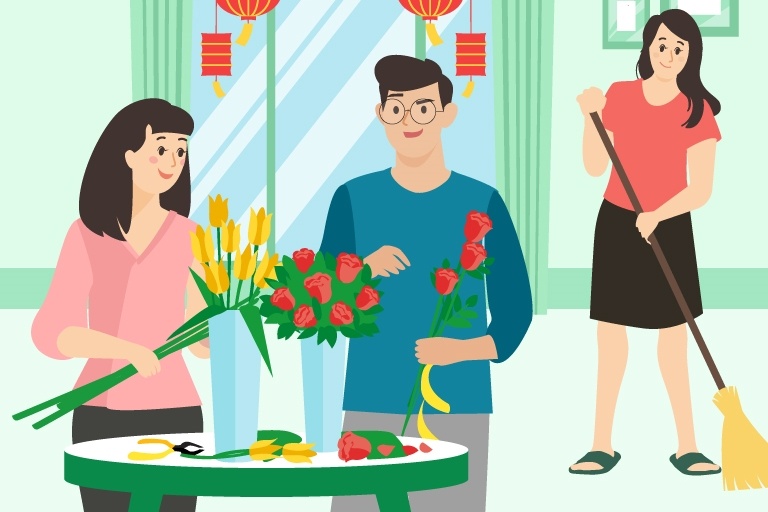 O nha van vui voi nhung hoat dong khong the thieu ngay Tet hinh anh