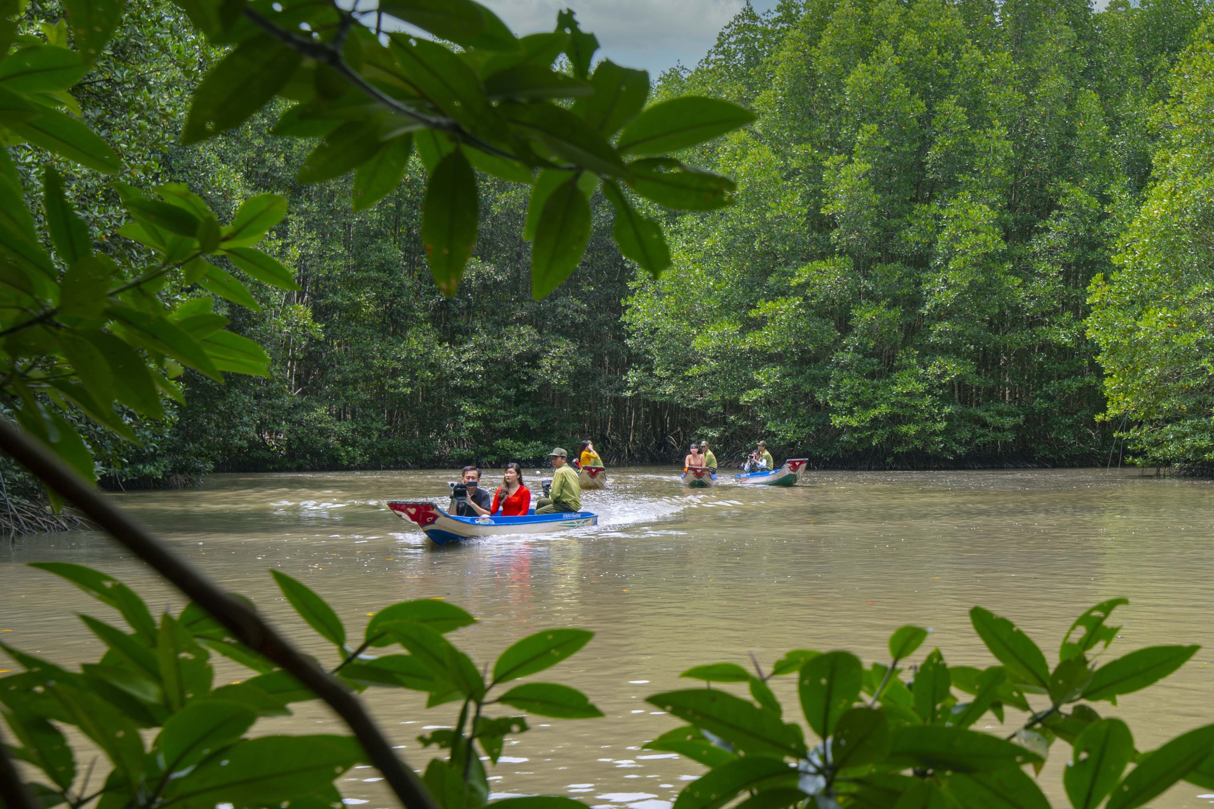 Trai nghiem du lich xuyen rung duoc ngap man mui Ca Mau hinh anh