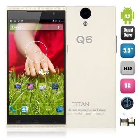 Máy Titan Q6 chính hãng màu trắng đang rất hút khách.