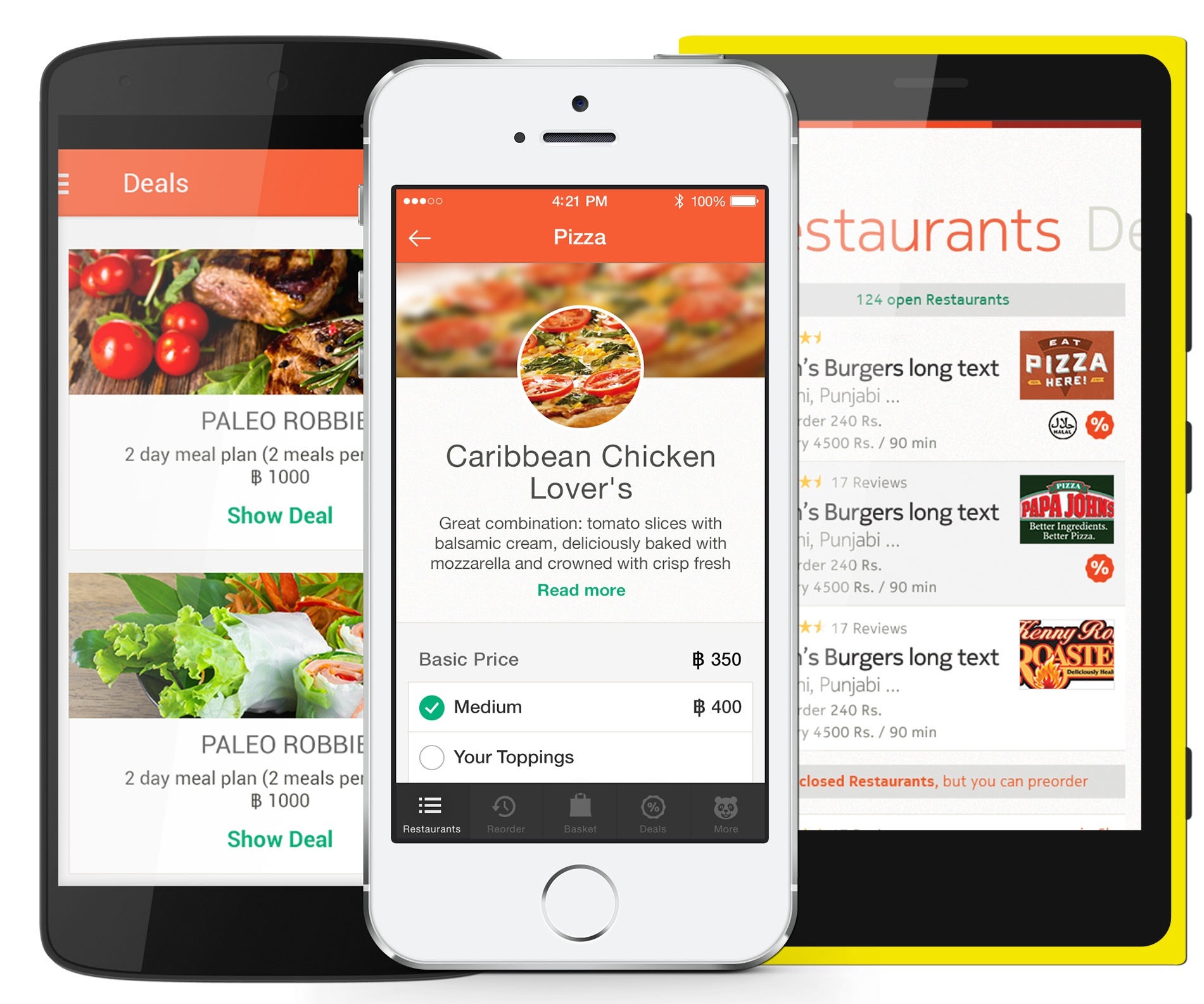 iao diện mới của ứng dụng Foodpanda.