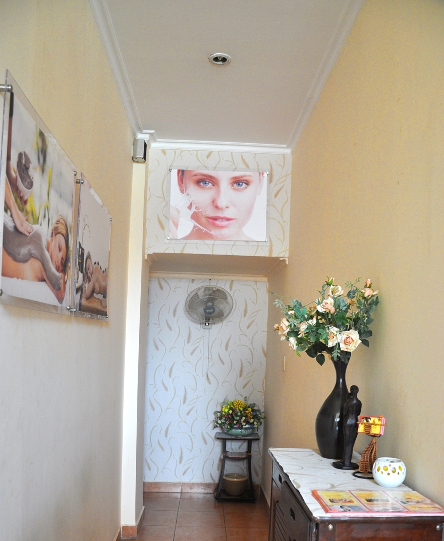 Nội thất spa sang trọng, lịch lãm.