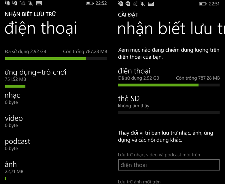 Tải game, ứng dụng vào thẻ SD, vừa tiết kiệm không gian bộ nhớ, vừa không làm ảnh hưởng tới hiệu năng.