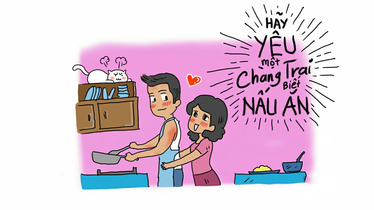 Bo tranh hai huoc danh tang ban gai nhan 20/10 hinh anh