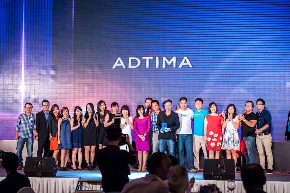 Adtima - đơn vị khai thác độc quyền Zalo là Agency of the year của The Smarties 2015.