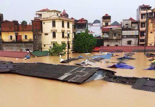 Thanh pho Lang Son chim trong bien nuoc hinh anh