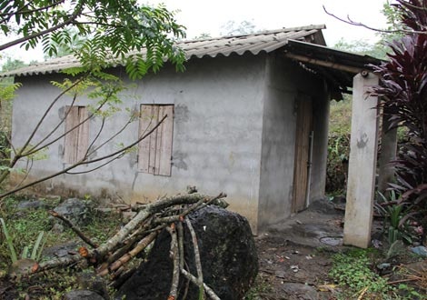 Ngôi nhà tình thương do Hội chữ thập đỏ xã Quý Hòa xây dựng.