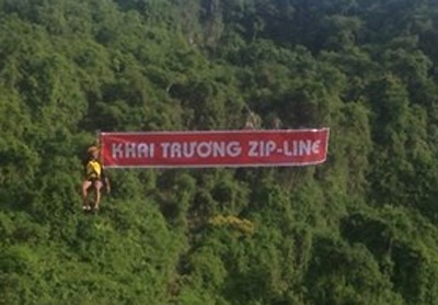 Khai truong dich vu du day vuot song o Quang Binh hinh anh