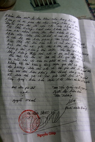 Biên bản vụ tai nạn chết người tại cầu Máng.