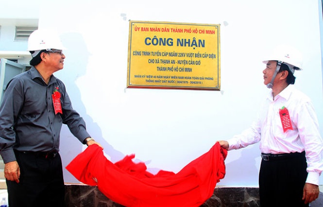 Xa dao duy nhat cua TP HCM co dien luoi quoc gia hinh anh