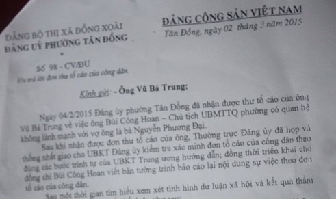 Chu tich UBMTTQ phuong bi kiem diem vi 'quan he bat thuong' hinh anh