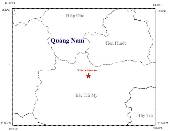 Dong dat 2,7 do richter o Bac Tra My hinh anh