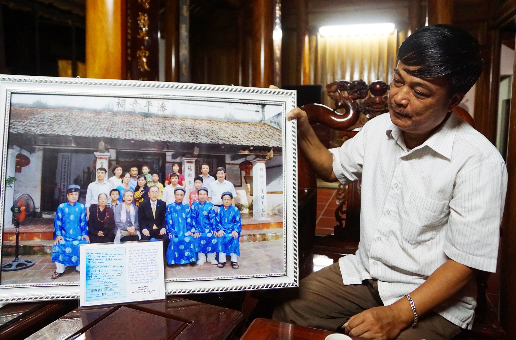 Tu hao khi Tong thu ky LHQ ve tham dong ho Phan Huy hinh anh