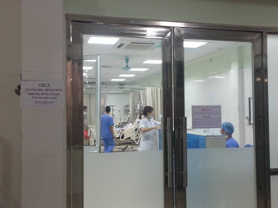 Khu vực điều trị cho anh Cường.