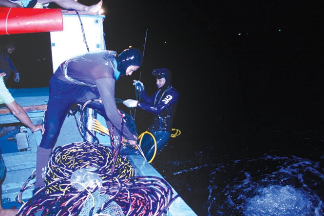 Trang dem lan bien hinh anh