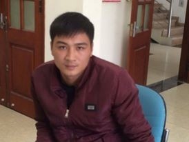 Tài xế Đoàn Văn Chuyên. Ảnh: Công an cung cấp.