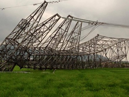 Giam dinh mau be tong tai cot dien duong day 500 kV bi do hinh anh