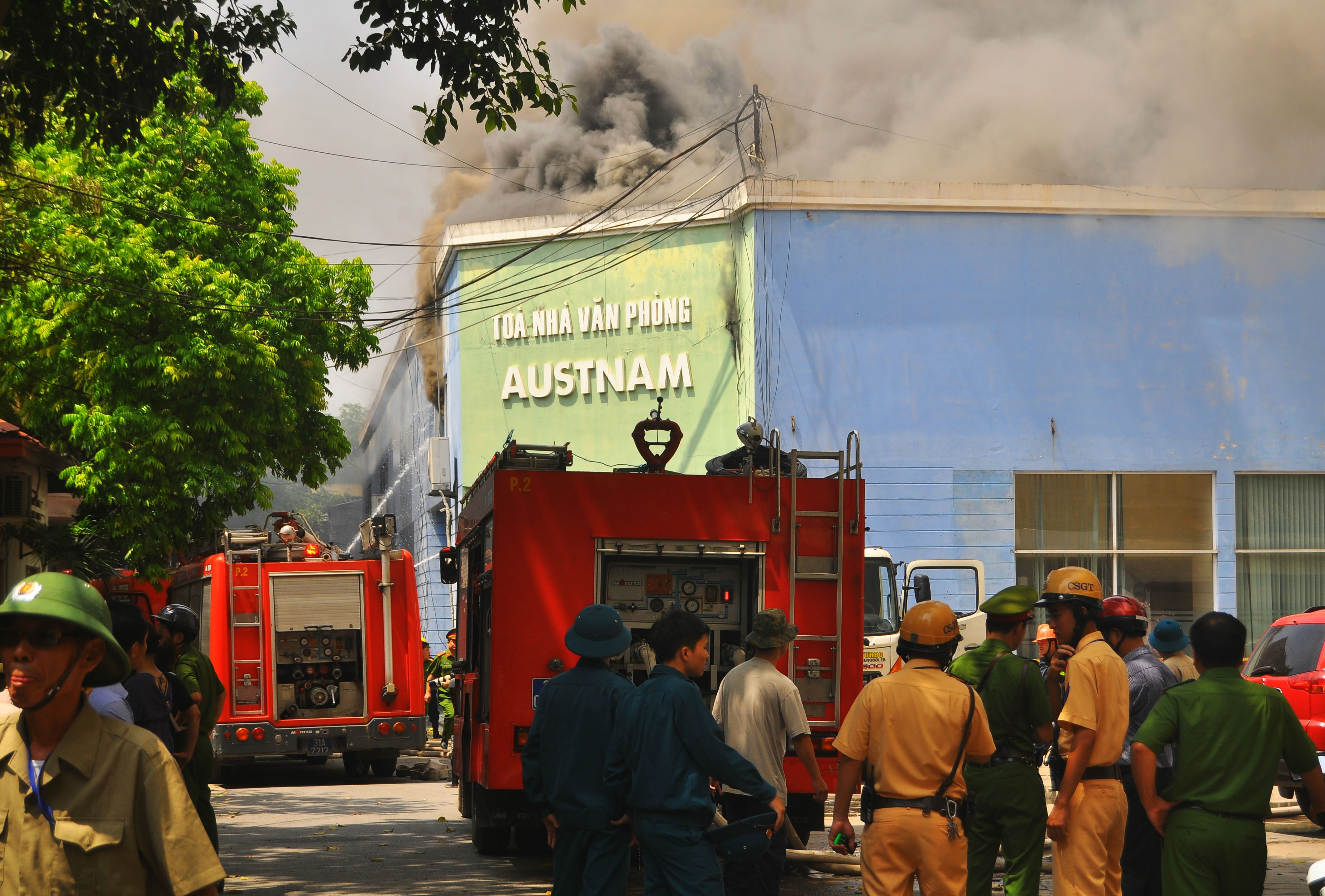 Chay van phong o Ha Noi anh 1