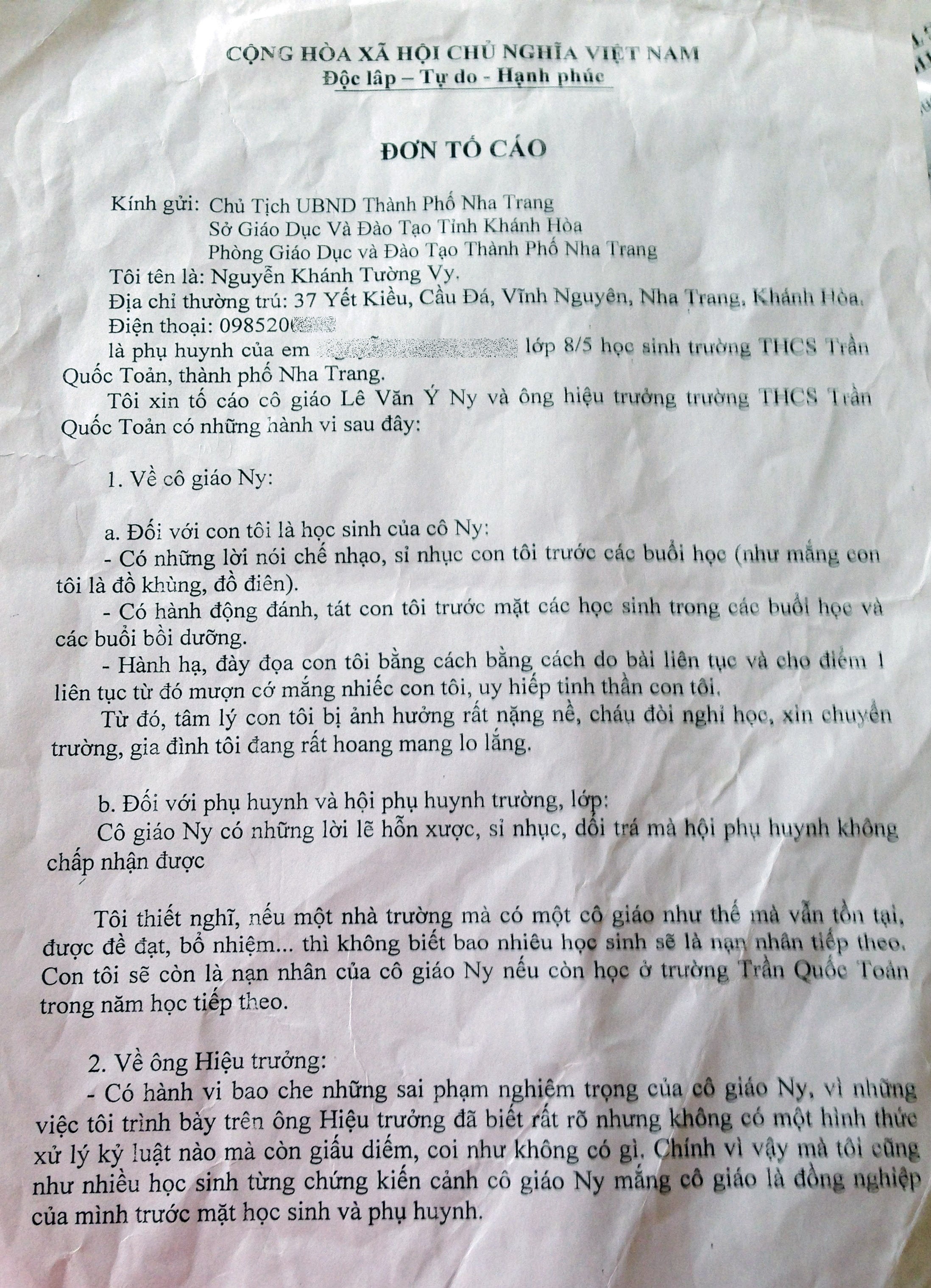 Ky luat giao vien tat tai,  si nhuc hoc sinh anh 1