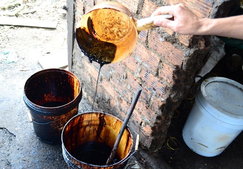 San xuat ca phe bang dau nanh va hoa chat tao mui hinh anh