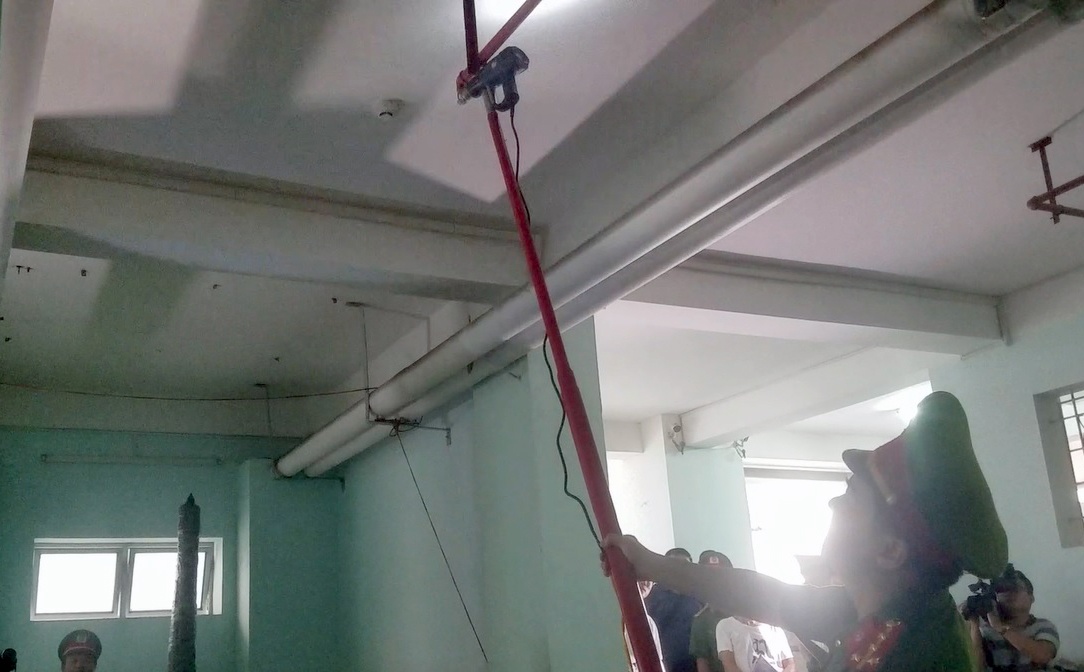 Kiem tra cong tac PCCC chung cu,  nha cao tang anh 1