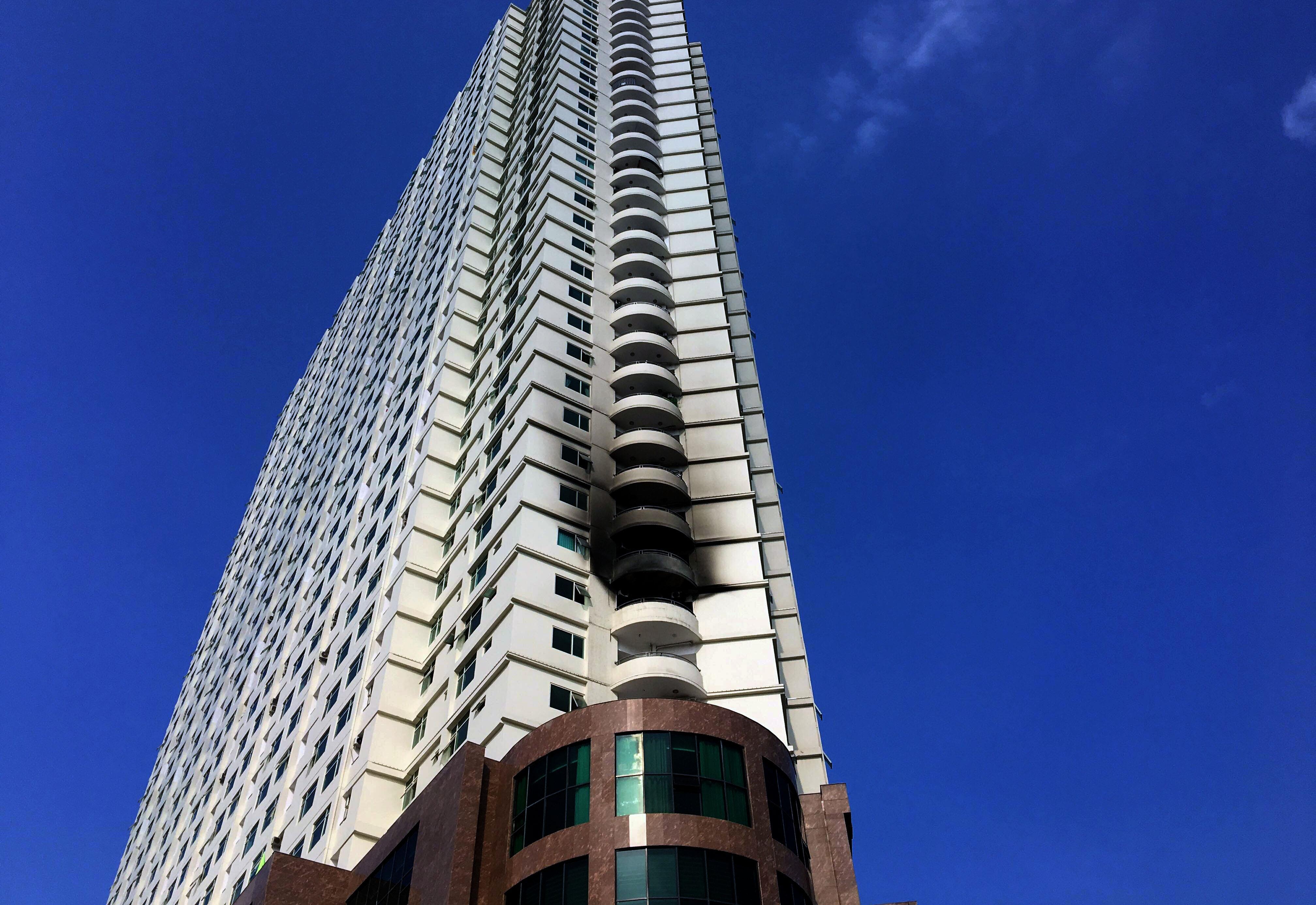 Chay o toa nha Muong Thanh Luxury Khanh Hoa hinh anh