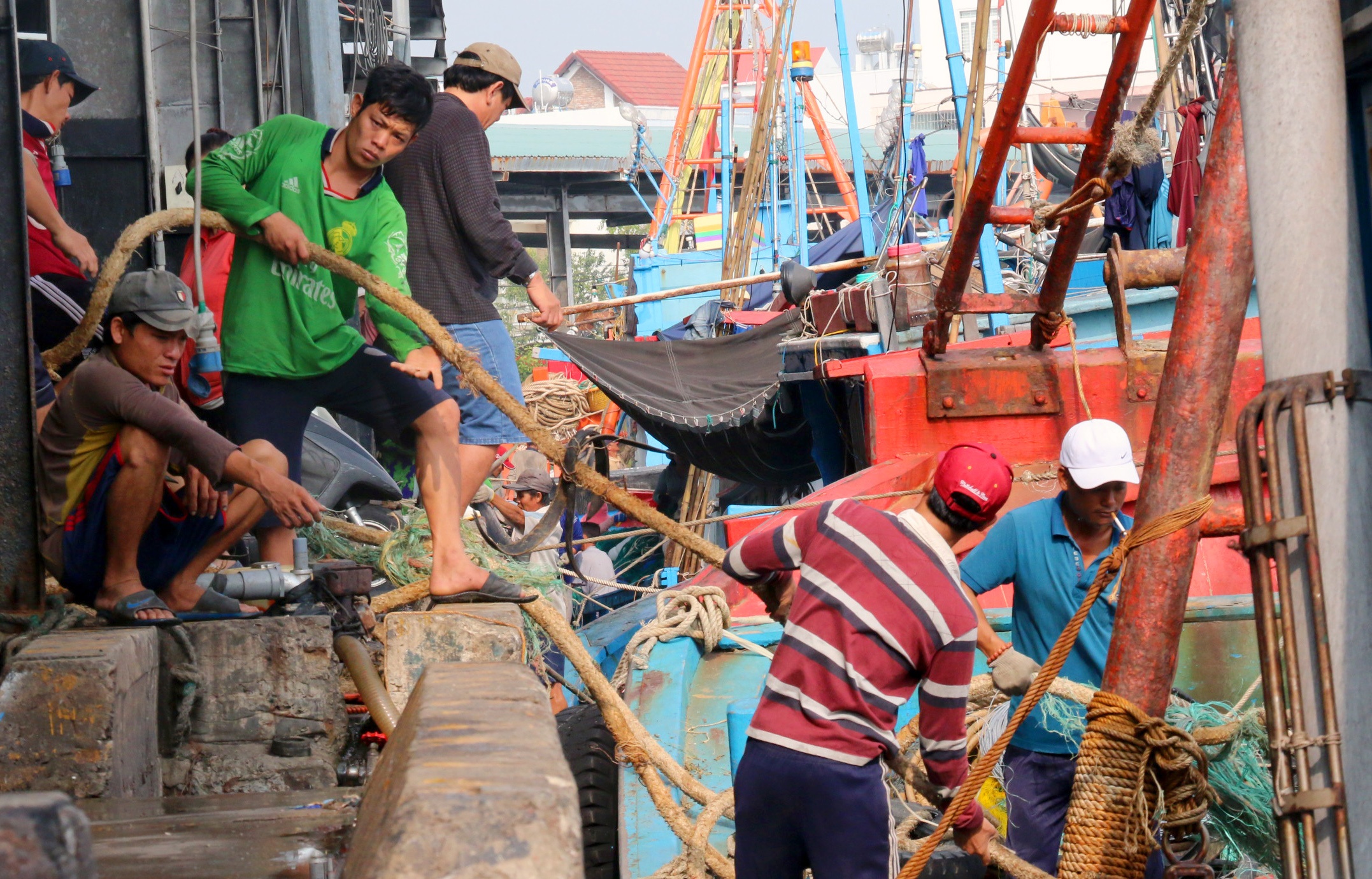 Ngu dan danh bat ca ngay can Tet anh 6