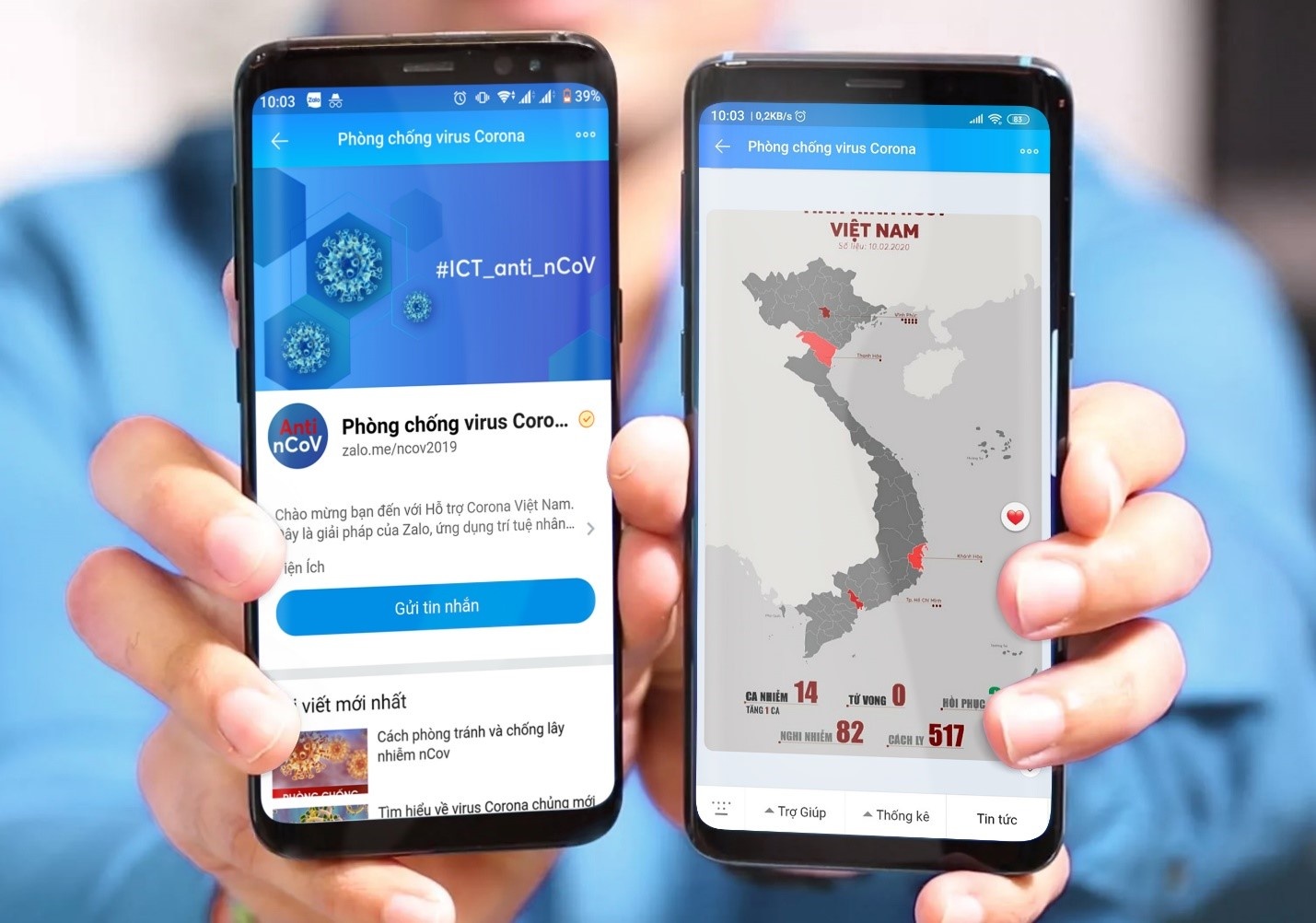 Kiem tra khu vuc lay nhiem virus corona bang chatbot Zalo nhu the nao? hinh anh