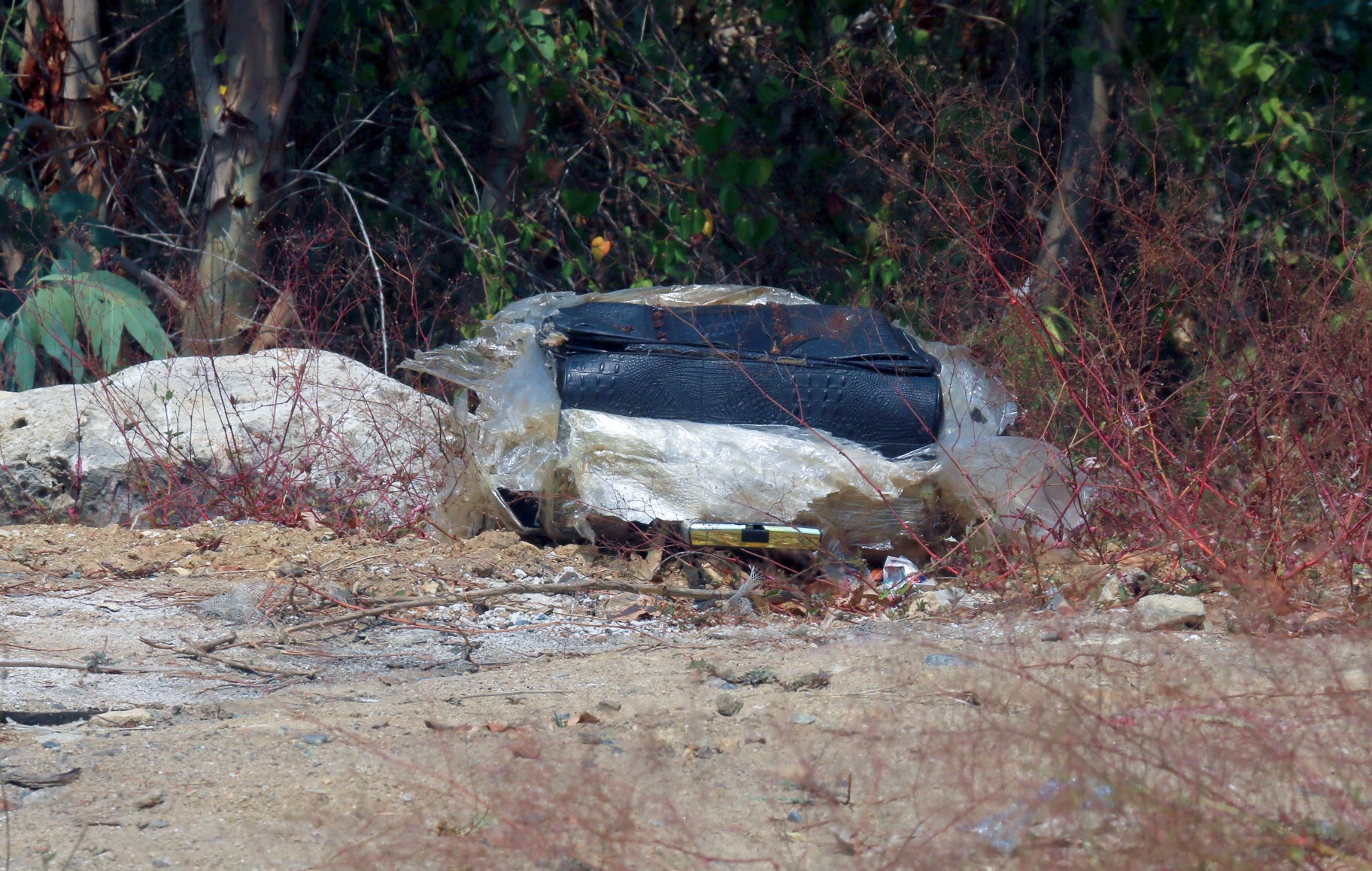 Phat hien thi the nguoi trong vali quan chat bang bang keo hinh anh