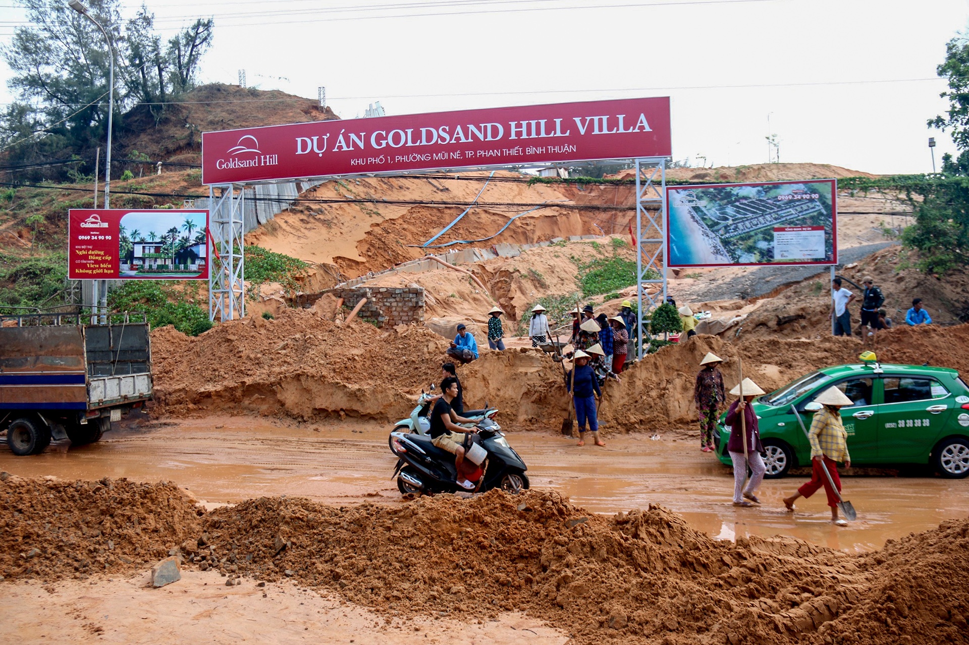 Kiem tra du an bi sat lo o Binh Thuan anh 1