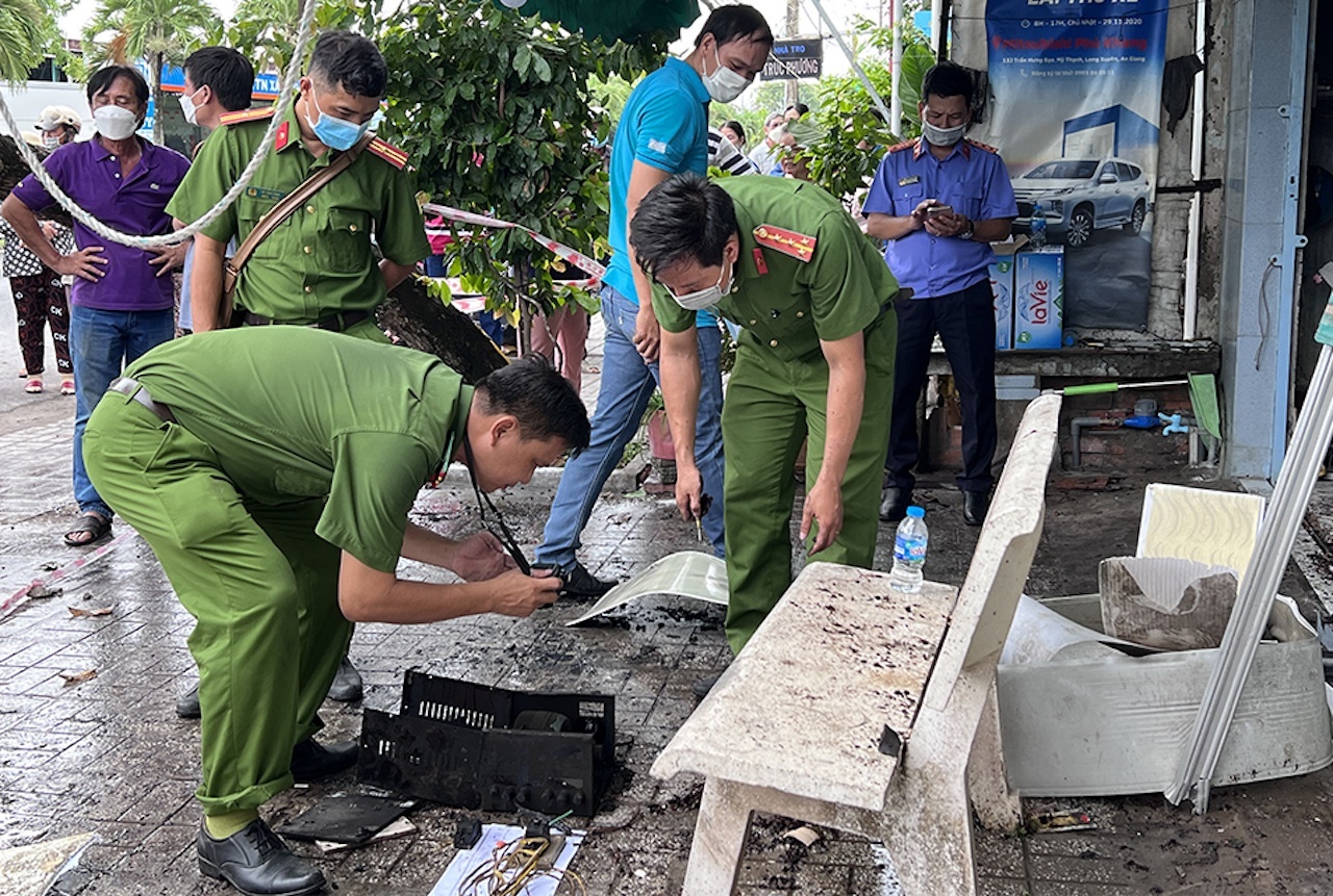 Pho cong an xa hy sinh hinh anh