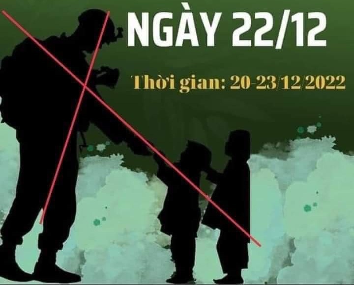 Yeu cau cong an xac minh, lam ro vu banner co hinh linh My hinh anh