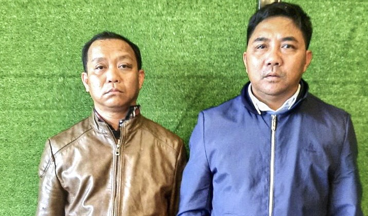 2 nguoi xung la cong tac vien bao chi cuong doat tien doanh nghiep hinh anh