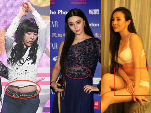 Khi nguoi dep de lo vung bung ngan mo hinh anh